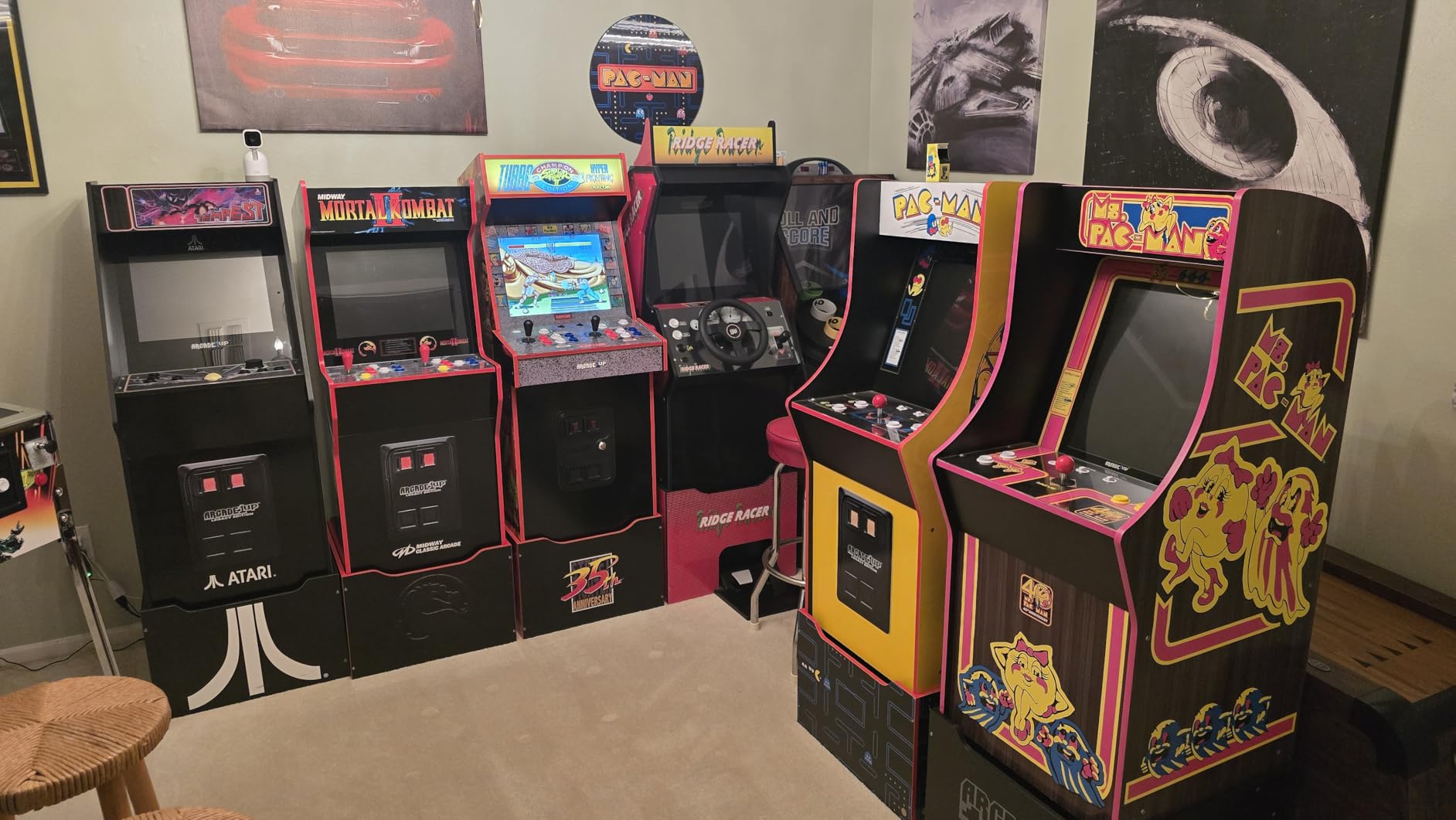 ARCADE1UP Capcom Street Fighter II Champion Turbo Legacy Edition Arcade Game Machine with Riser, Red, Large customer photo 1