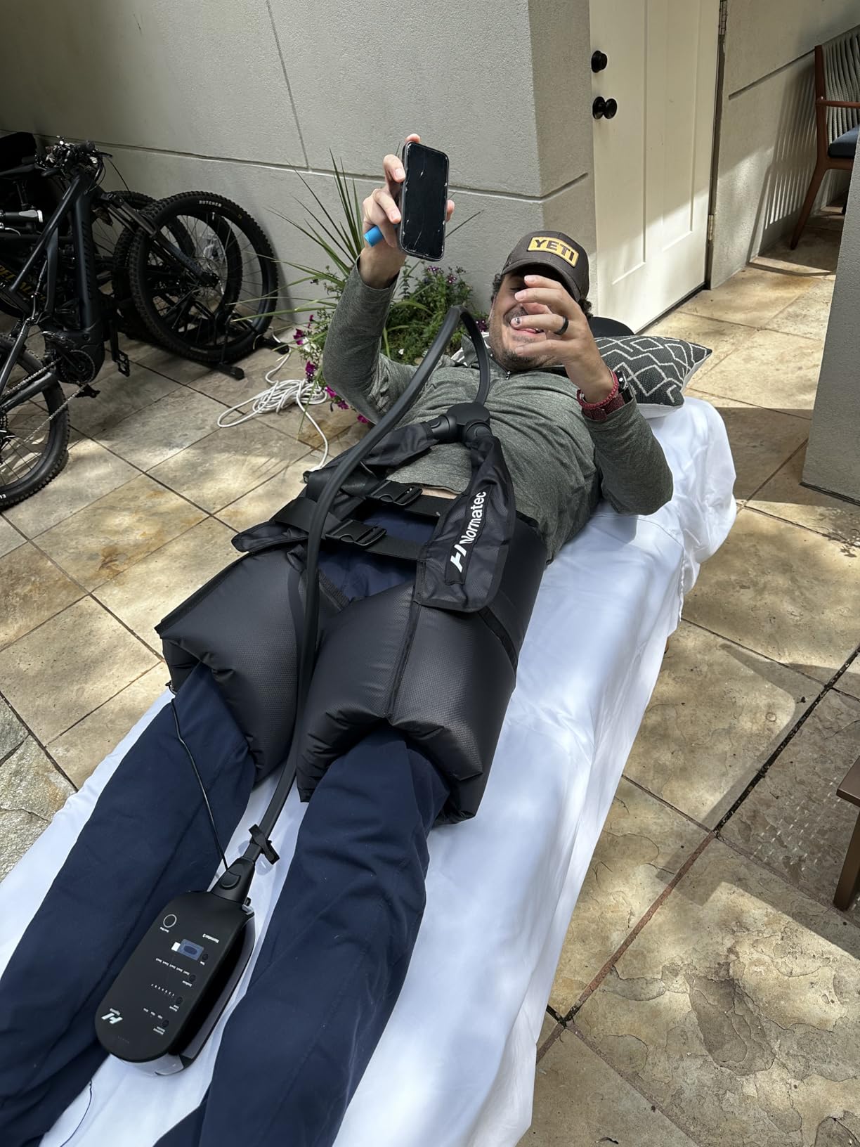 Normatec 3 - Recovery System with Patented Dynamic Compression Massage Technology (Normatec 3 Lower Body (Standard Size Legs + Hips)) customer photo 2