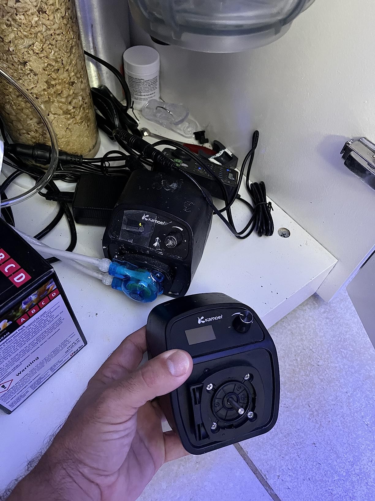 Kamoer X1 PRO-T2 small programmable auto aquarium dosing pump 24V 110 ml/min calcium pump wifi control low flow stepper motor adjustable peristaltic pump customer photo 1