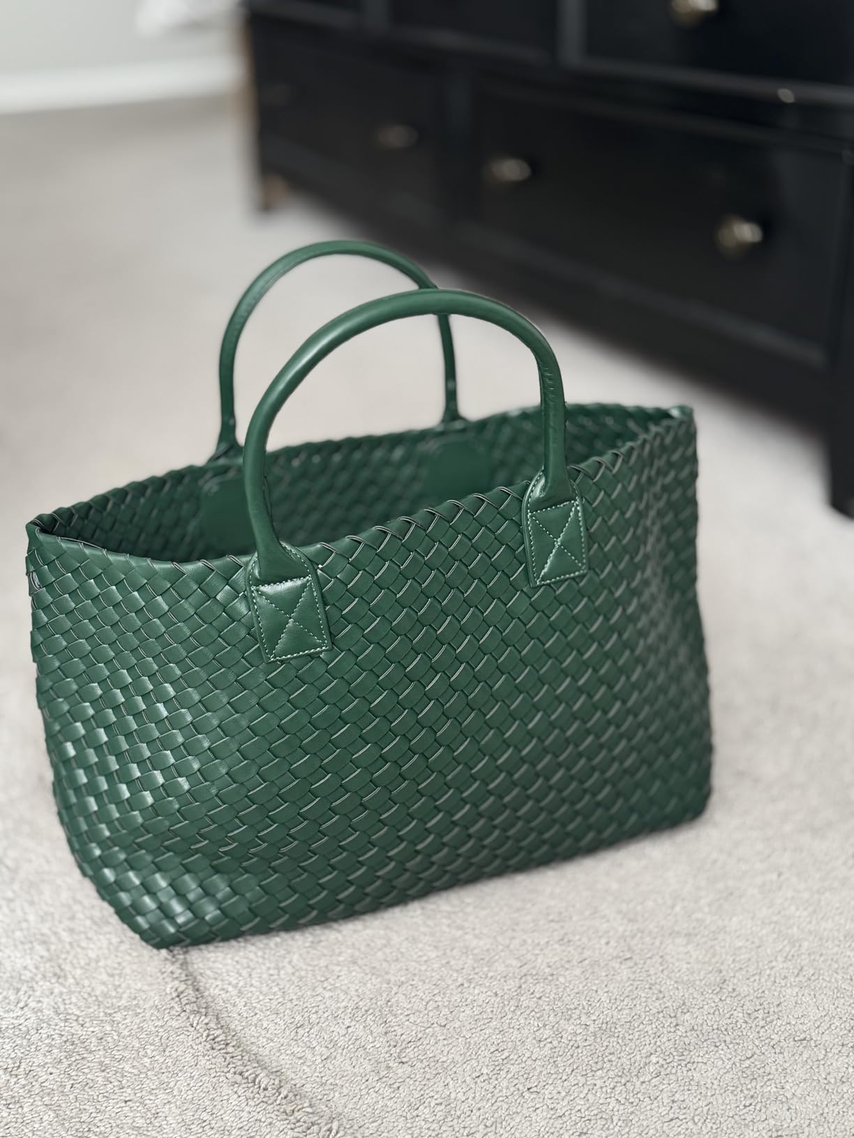 Woven Bag Shopper Bag Travel Handbags and Purses Women Tote Bag Large Capacity Shoulder Fashion Bags customer photo 1