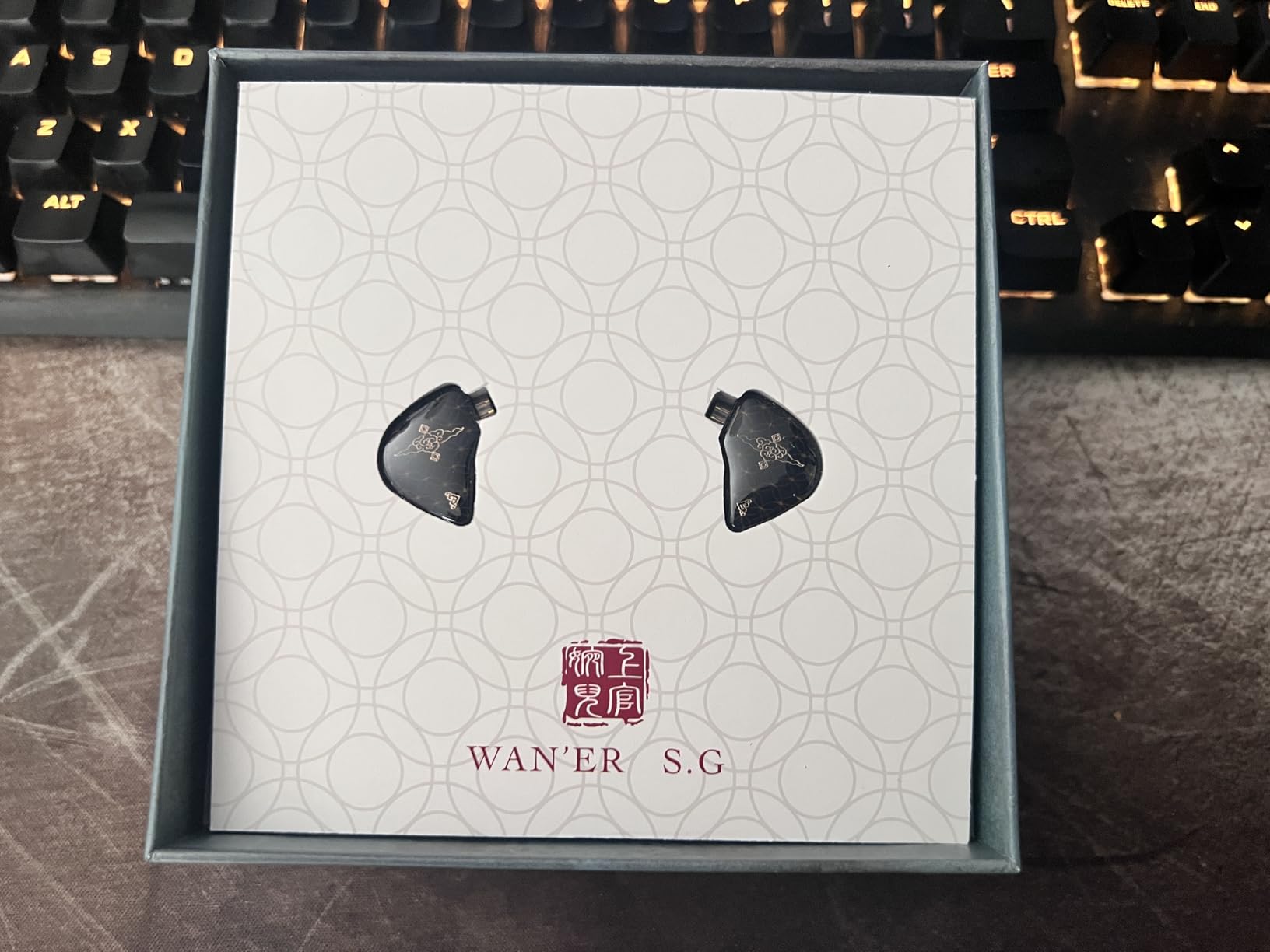 TANGZU Wan'er S.G HiFi 10mm Dynamic Driver PET Diaphragm in-Ear Earphone with Ergonomic Shape, Detachable Recessed 2Pin OFC Braided Cable for Audiophile Musician DJ Stage (Black, Without Mic) customer photo 1