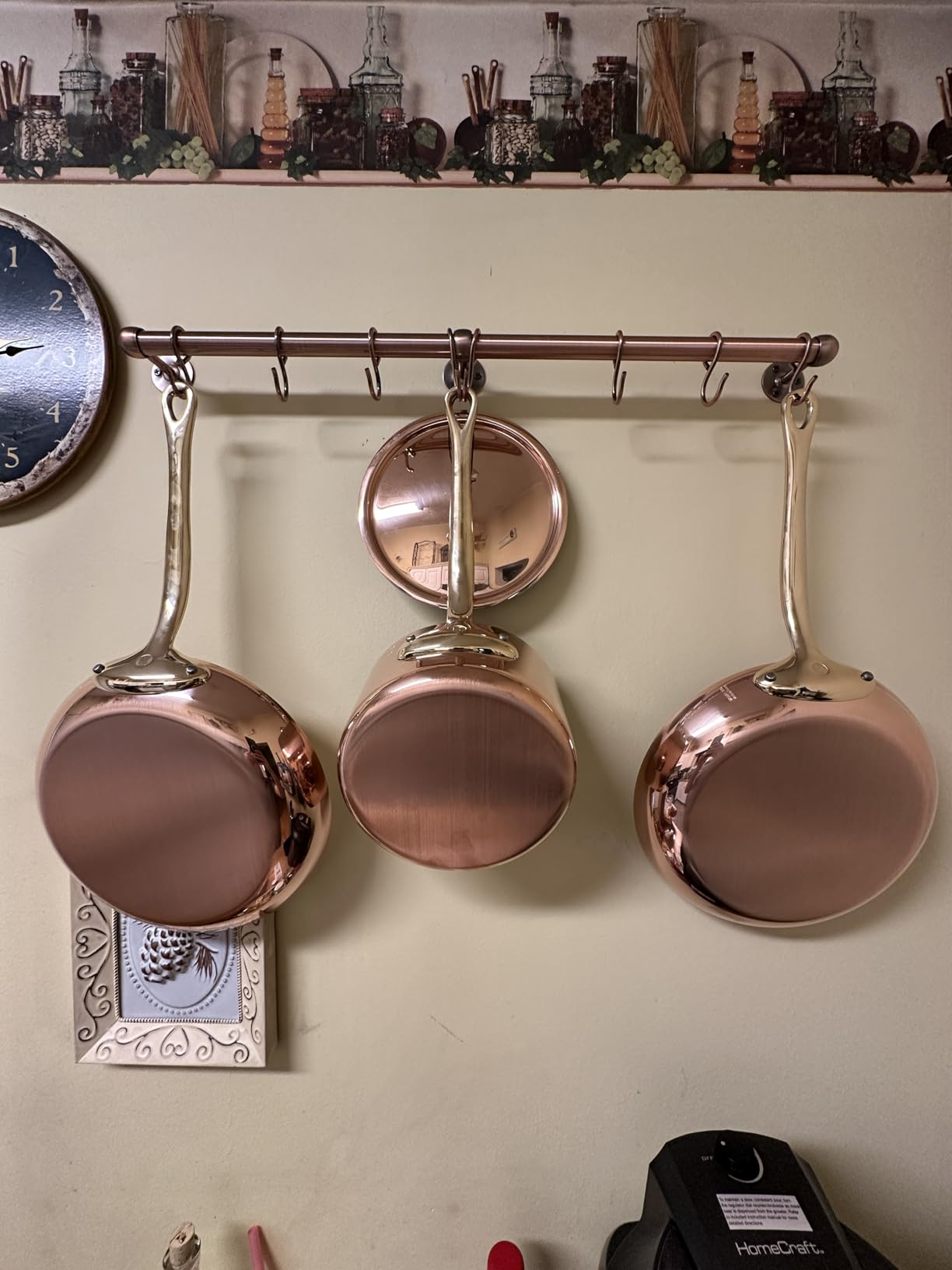 Mauviel M'Heritage 200 B 2mm Polished Copper & Stainless Steel Frying Pan With Brass Handles, 10.24-in, Made In France customer photo 1