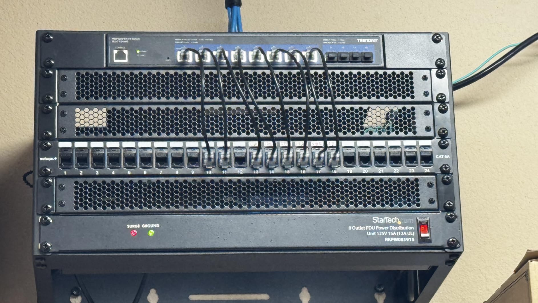 TRENDnet 12-Port 10G Web Smart Switch, TEG-7124WS, 8 x 10G RJ-45 Ports, 4 x SFP+ Slots, NDAA and TAA Compliant, Rack Mountable Housing, Lifetime Protection customer photo 1