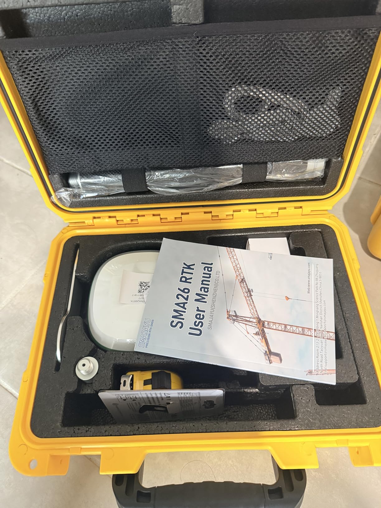 SMA26 Plus GNSS Receivers Base&Rover RTK GPS Land Survey Equipment with Permanent Survey Software, 1cm Accuracy, PPP/NTRIP/UHF Radio/BT Connectivity, IP67 Waterproof, Ideal for Construction and Mapping customer photo 2