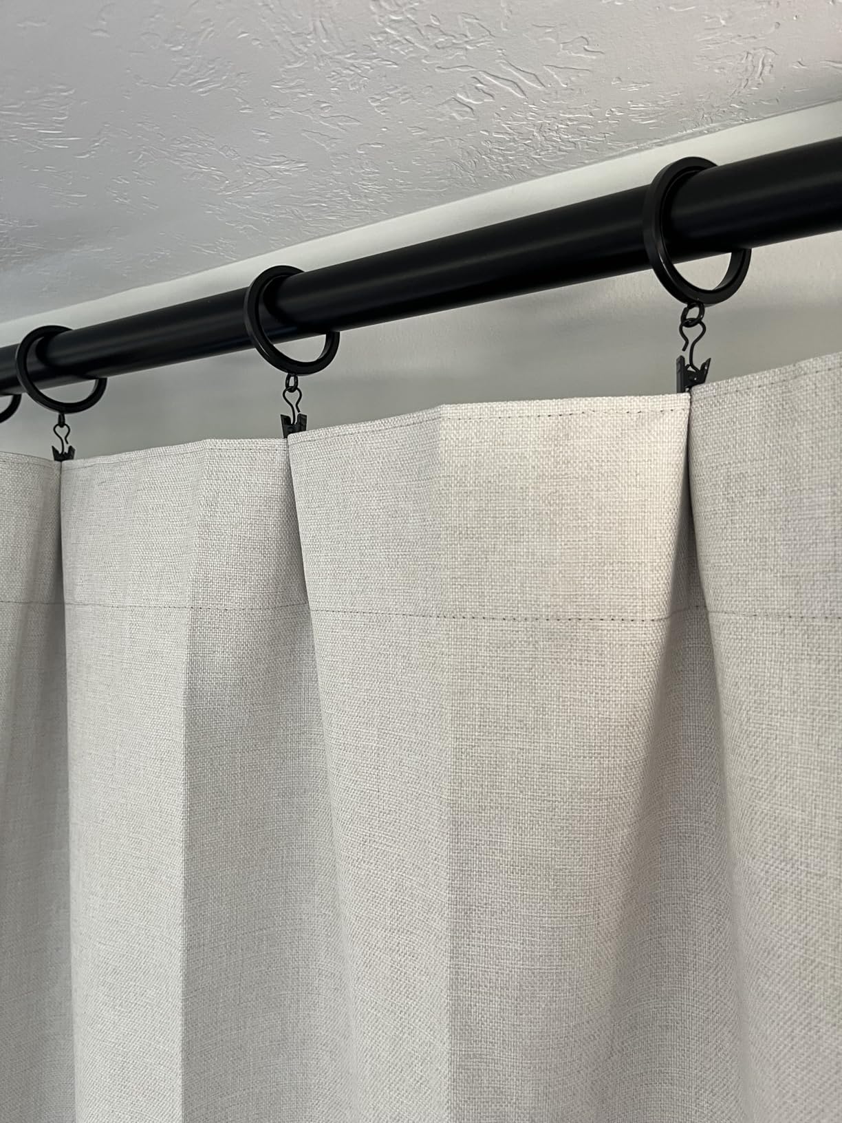 100% Blackout Shield Linen Blackout Curtains for Bedroom 84 Inches Long, Back Tab/Rod Pocket Living Room Drapes, Thermal Insulated Blackout Curtains 2 Panels Set, 50