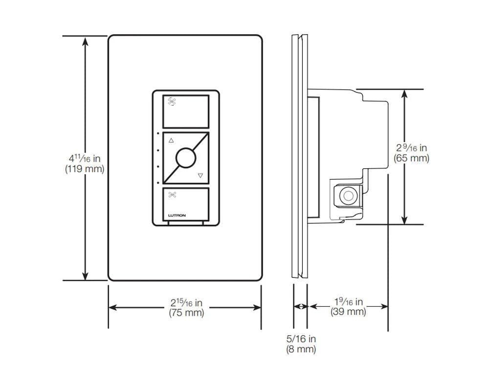 Lutron Diva Smart Dimmer Switch Kit for Caseta Lighting with Hub, Pico Remote & Pedestal customer photo 2
