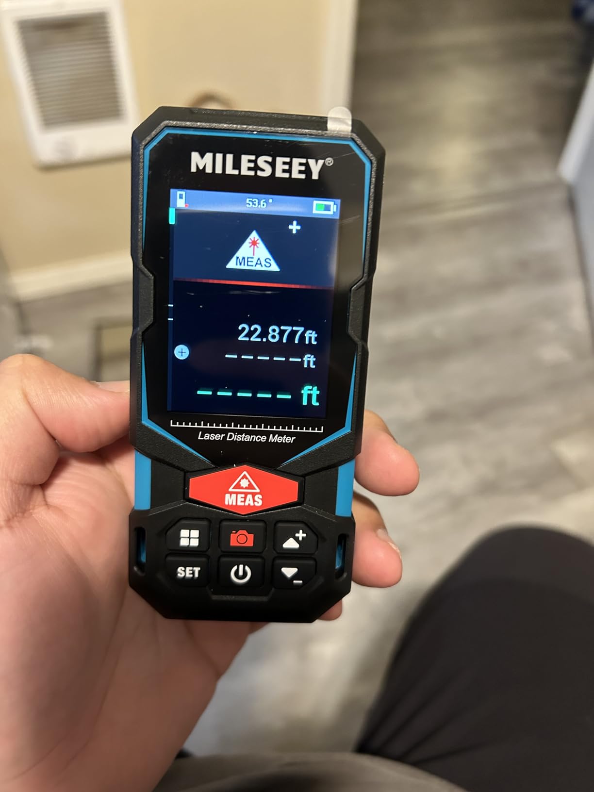 MiLESEEY 330Ft Laser Distance Meter with Pointfinder Camera and P2P Technology customer photo 1