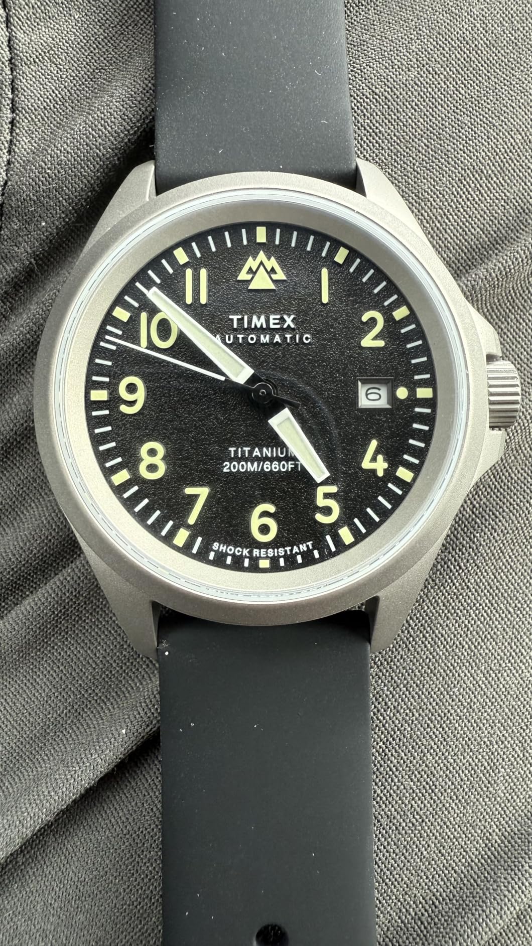 Men's Expedition North Titanium Automatic 41mm Watch - Black Strap Black Dial Titanium Case customer photo 2