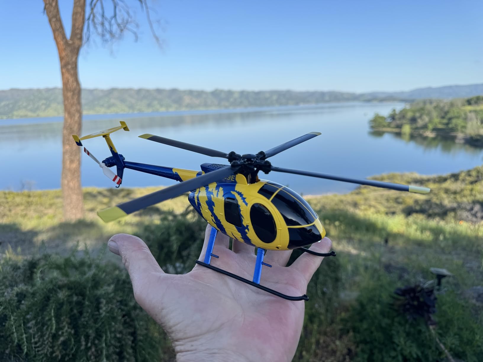 EC135 C187 Remote Controlled Heli Aircraft Plane RC Helicopter add Optical Flow Positioning Single Rotor No Ailerons 6-Axis Gyroscope Altitude Hovering Aerobatics for Adults Beginners customer photo 2
