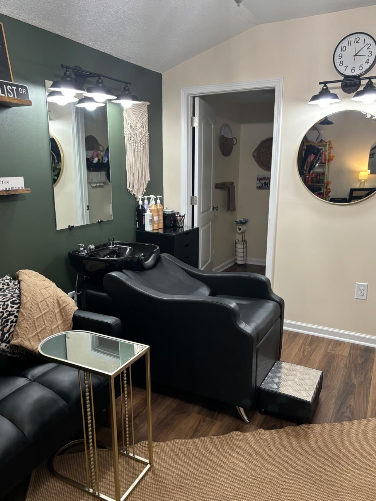 OmySalon Shampoo Backwash Unit with Large Porcelain Bowl, Salon Sink Hair Wash Chair Shampoo Station customer photo 2