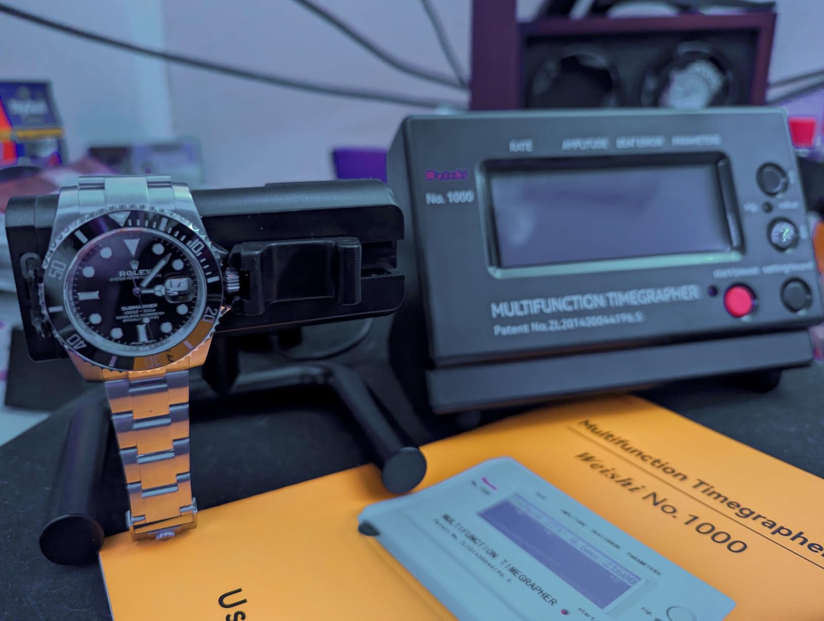 Watch Tester Timegrapher No.1000, Watch Timing Machine Calibration for Mechanical Watches customer photo 2