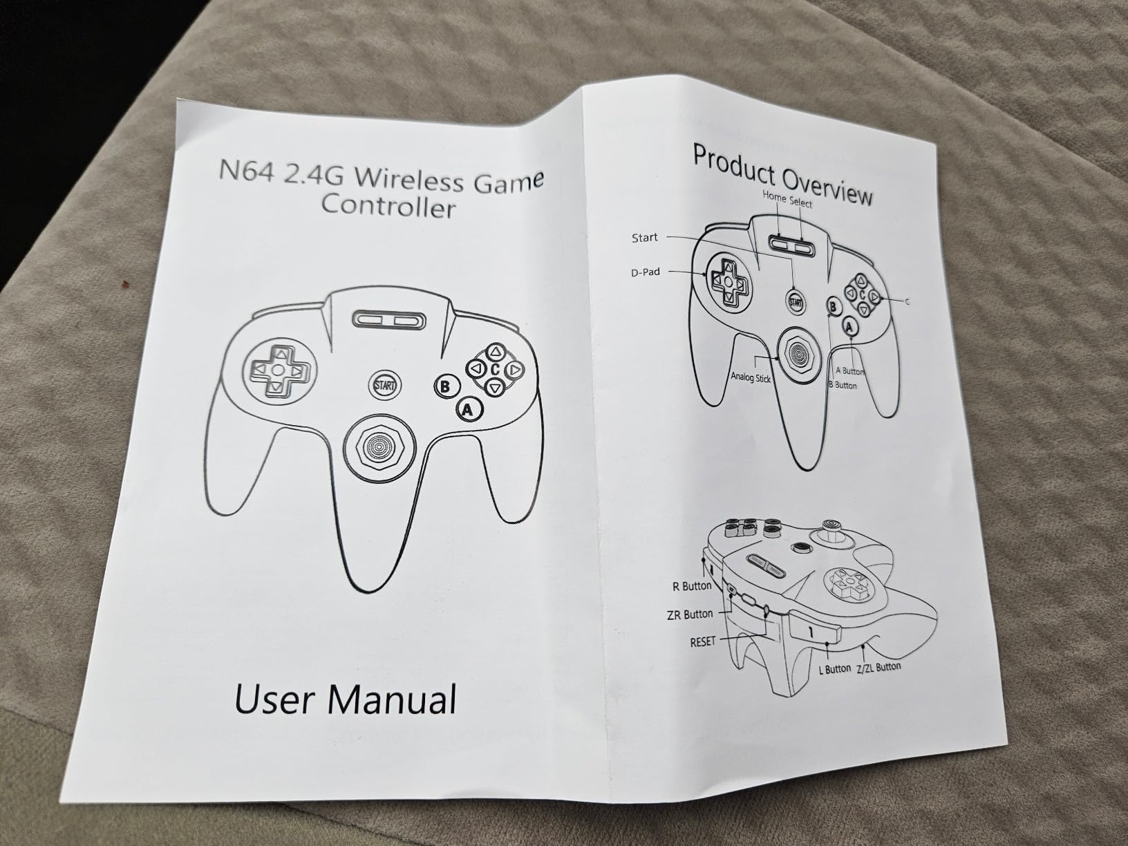 Wireless N64 Switch Online Controller, 2.4 GHz USB & N64 Receiver, Compatible with Windows PC MacOS Raspberry Pi, N64 / Switch 2 Online/NSO - (Rechargeable) (Built-in Rumble) (Plug and Play) Gray customer photo 1