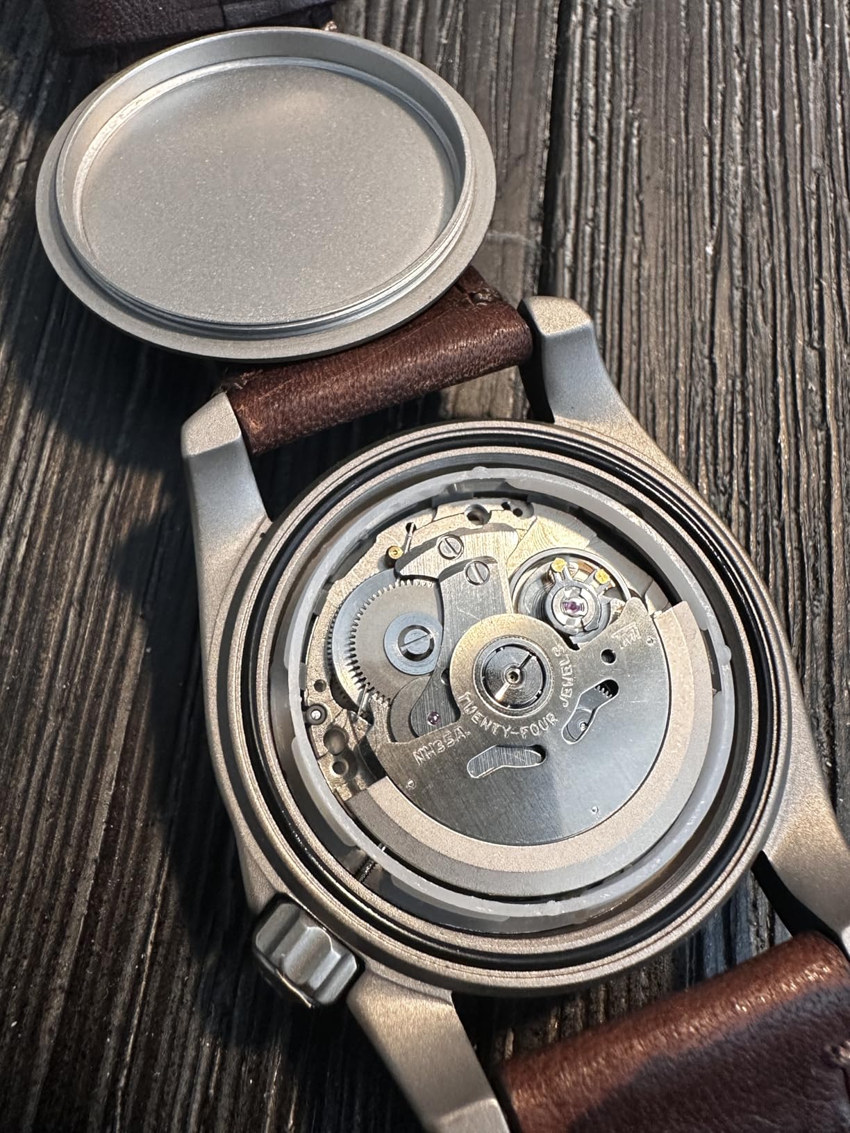 Men's Watch Titanium Automatic Field Watch 40mm Military Watch Day Date Function 100M Waterproof with Nylon Strap Japanese Mechanical Movement & Screw Down Crown-Voyager customer photo 1