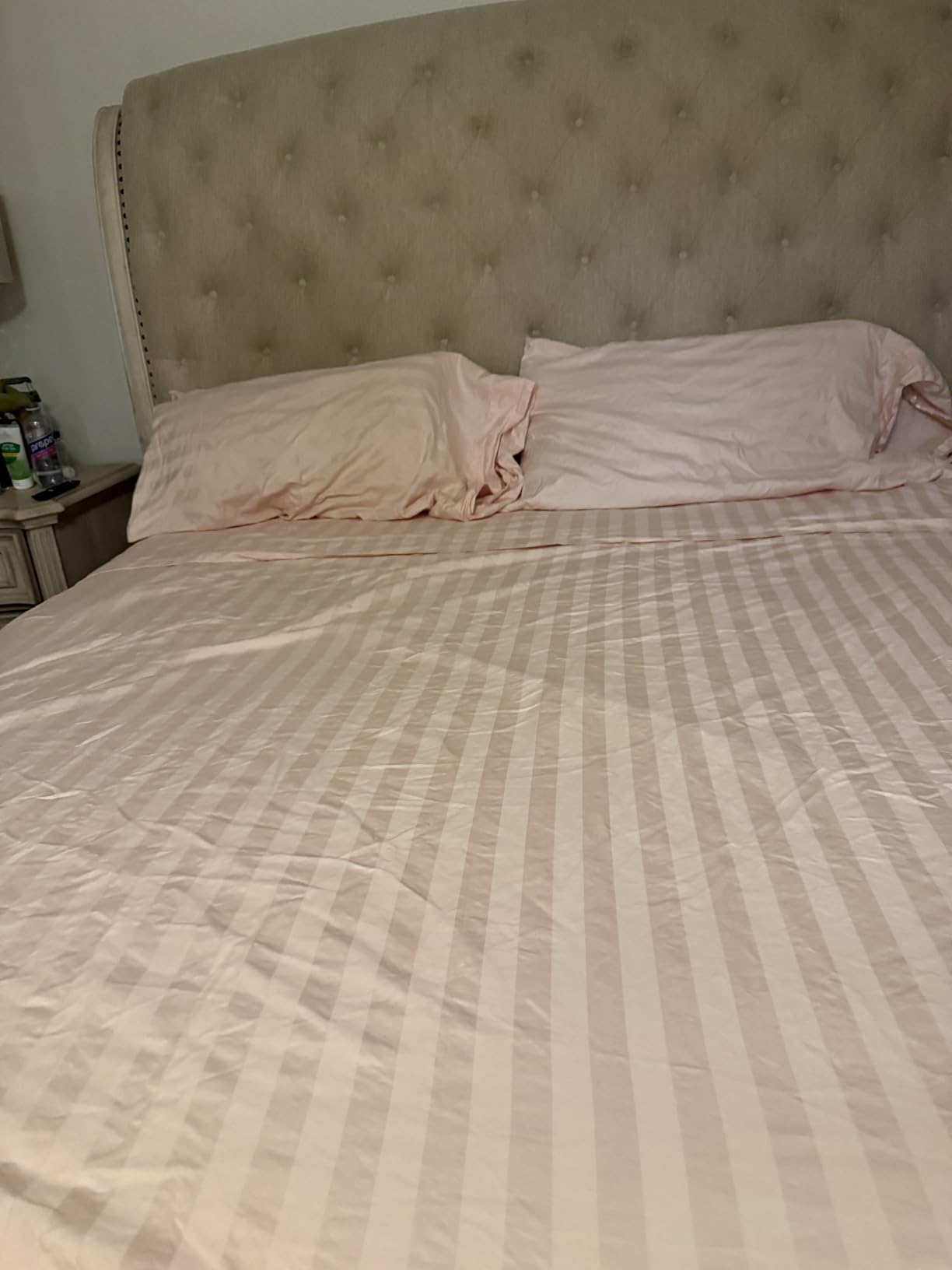 URBANHUT 1000 Thread Count 100% Cotton Queen Size Sheets, Soft & Breathable 4 Piece Bedsheet Set, Luxury Hotel Sheets Sateen Weave, Better Than Egyptian, 16