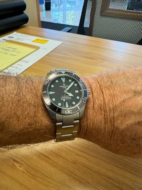 Certina DS Action Diver 38mm Powermatic 80 Titanium Anthracite Dial (C0328074408100) customer photo 2