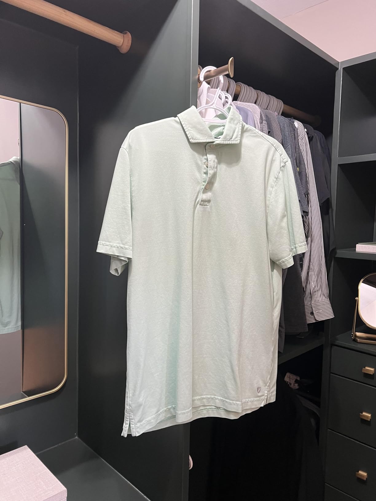 TAG Hardware Premium 14 1/8 Inch Long Expendible Pullout Closet Wardrobe Valet Rod (Matte Aluminum with Chrome) customer photo 2