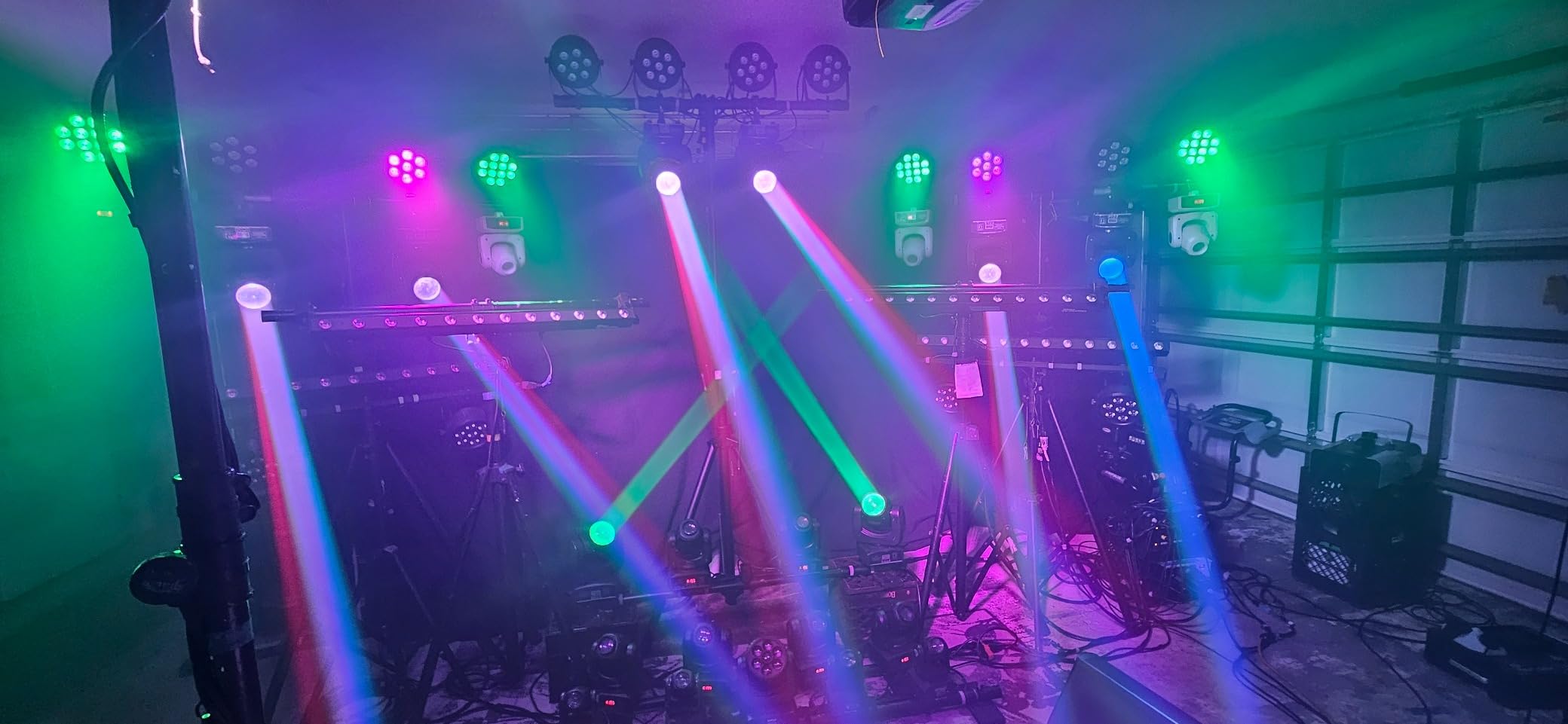 90W LED Moving Head DJ Lights Mini Beam Stage Lights Super Bright Spot RGBW 4IN1 DMX 512 13CH Sound-Activated for Wedding DJ Party Stage Lighting (90W, 2) customer photo 1