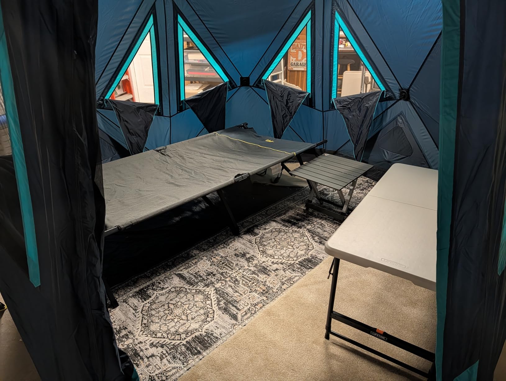 TIMBER RIDGE 4/6/8 Person Instant Pop Up Cabin Tent, Easy 60 Second Setup, Weather Resistant Camping Family Hub Tent customer photo 2