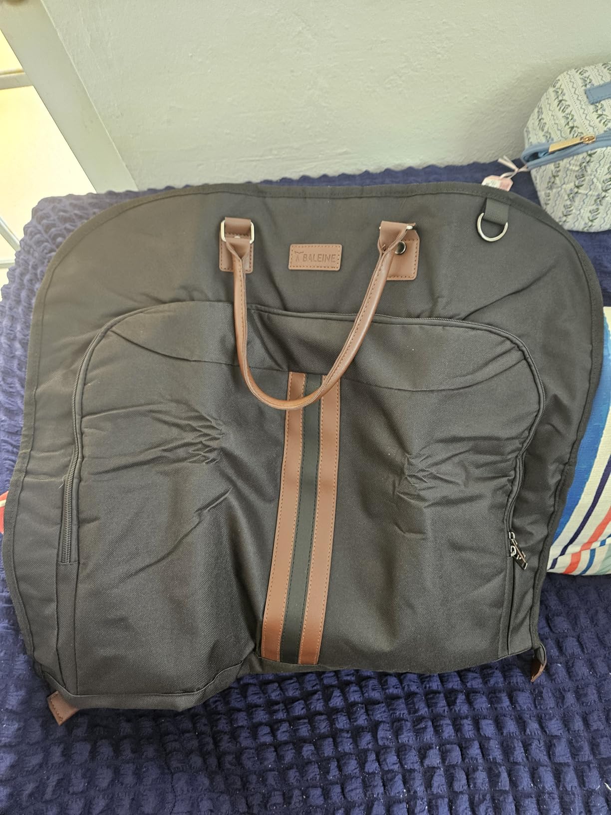 Travel Garment Bag, Travel Suit Bag for Men, 42'' Waterproof Carry on Garment Bag for Hanging Clothes, Garment Duffel Bag for Travel Business (Black) customer photo 2