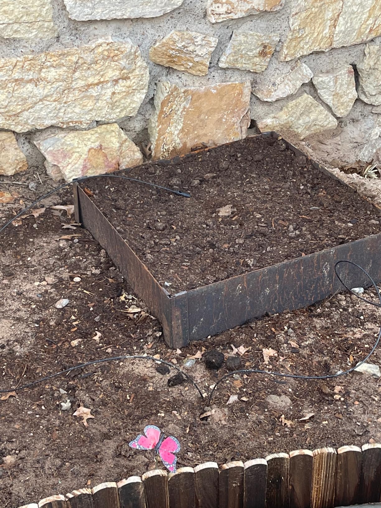 Cor-Ten Steel Raised Planter with Rust Patina Finish, Pre-Rusted Cor-Ten Raised Garden Bed Kit, 2FT x 2FT x 14IN customer photo 1