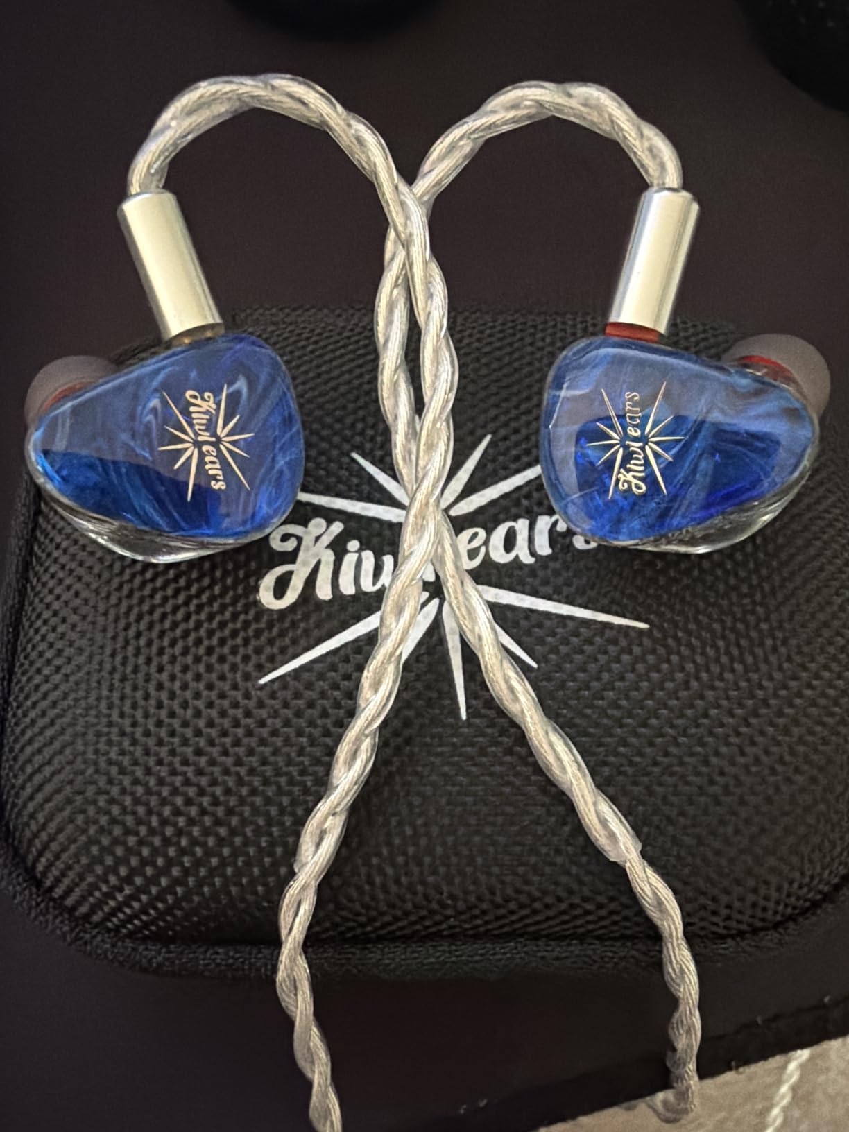 Linsoul Kiwi Ears Orchestra Lite Performance Custom 8BA in-Ear Monitor IEM with Detachable 4-core 7N Oxygen-Free Copper OFC Cable, Handcrafts Faceplate for Audiophile Studio Musician (Orange) customer photo 1