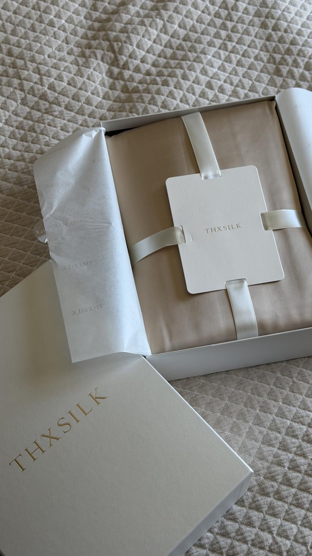 THXSILK Luxury Mulberry Silk Bed Sheets Set - 4pcs Silk Sheets Set 16