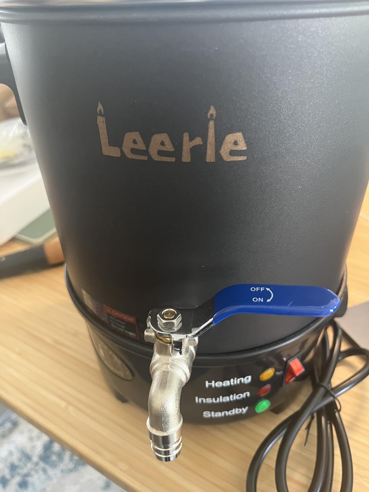 Leerie 10Lbs Wax Melter for Candle Making - L5 Candle Wax Melting Pot with Heating Core Brass Spout & Temp Control for DIY Home Business Candle Maker customer photo 1