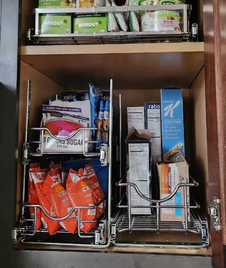 OCG 2 Tier Pull Out Cabinet Organizer (15.5