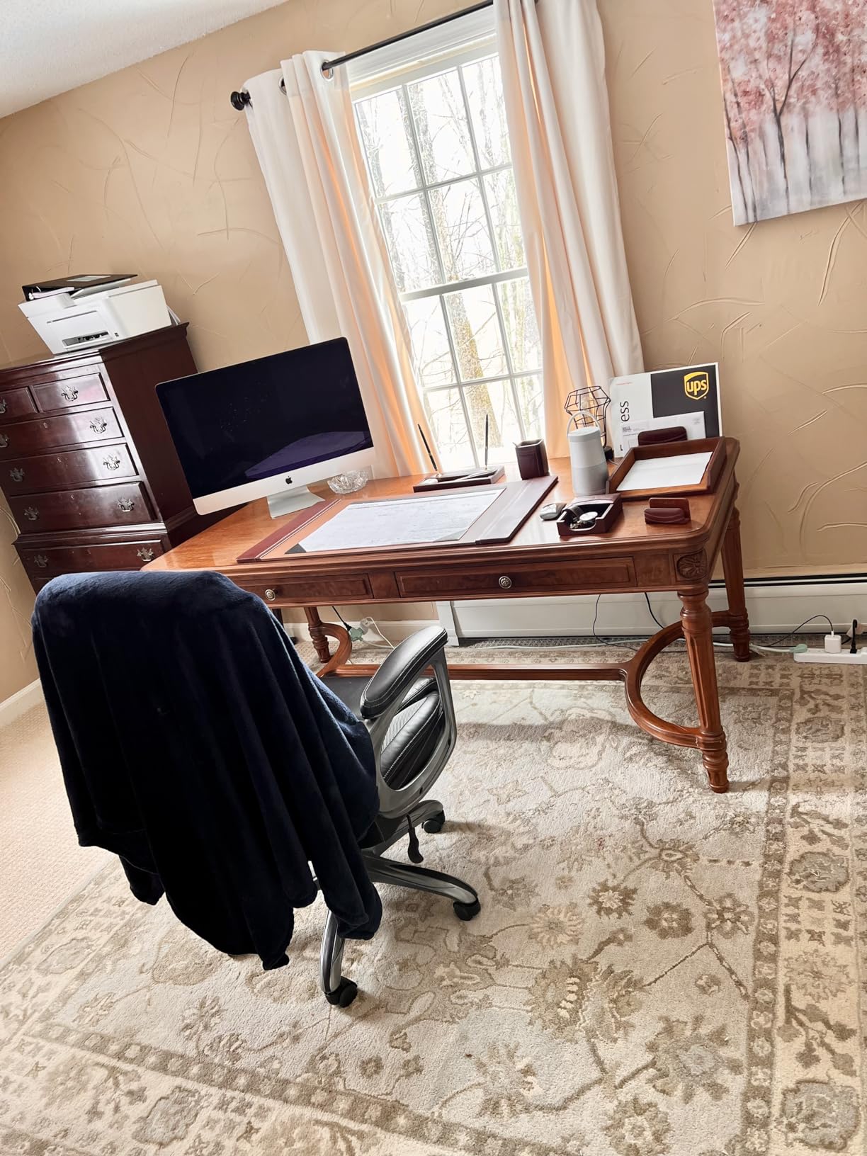 Mocha Leather 8-Piece Luxury Desk Accessory Set - Executive Desk Decor - 34