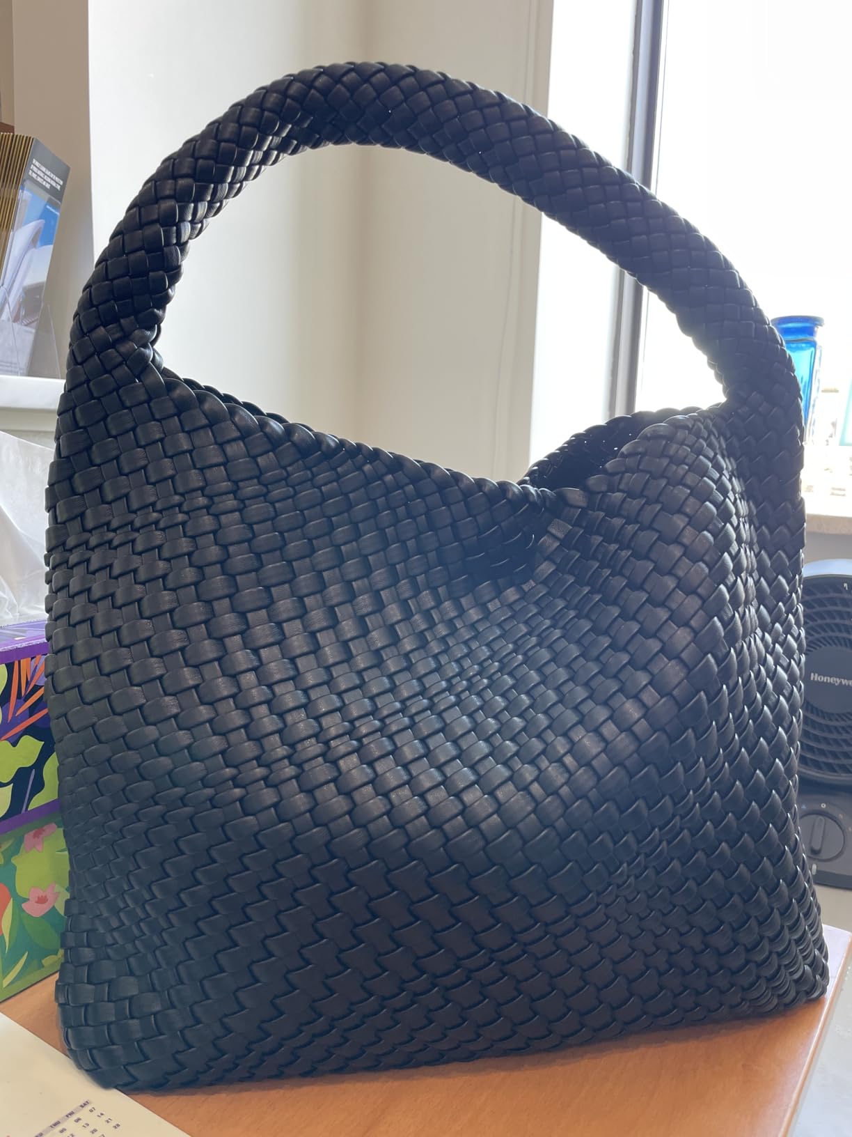 Geelyda Woven Tote Bag for Women with Purse, Fashion Shoulder Hobo Underarm Bags, Large Woven Handmade Work Commuter Day Bags customer photo 1