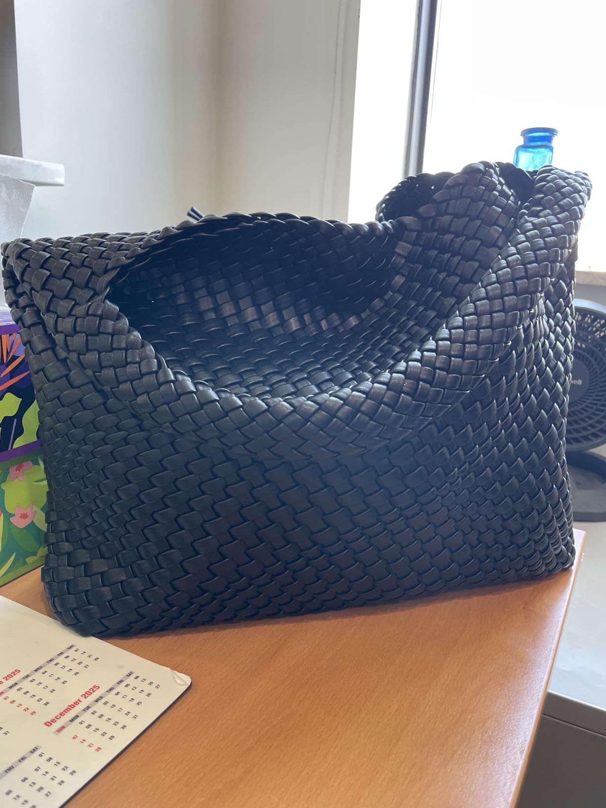Geelyda Woven Tote Bag for Women with Purse, Fashion Shoulder Hobo Underarm Bags, Large Woven Handmade Work Commuter Day Bags customer photo 2