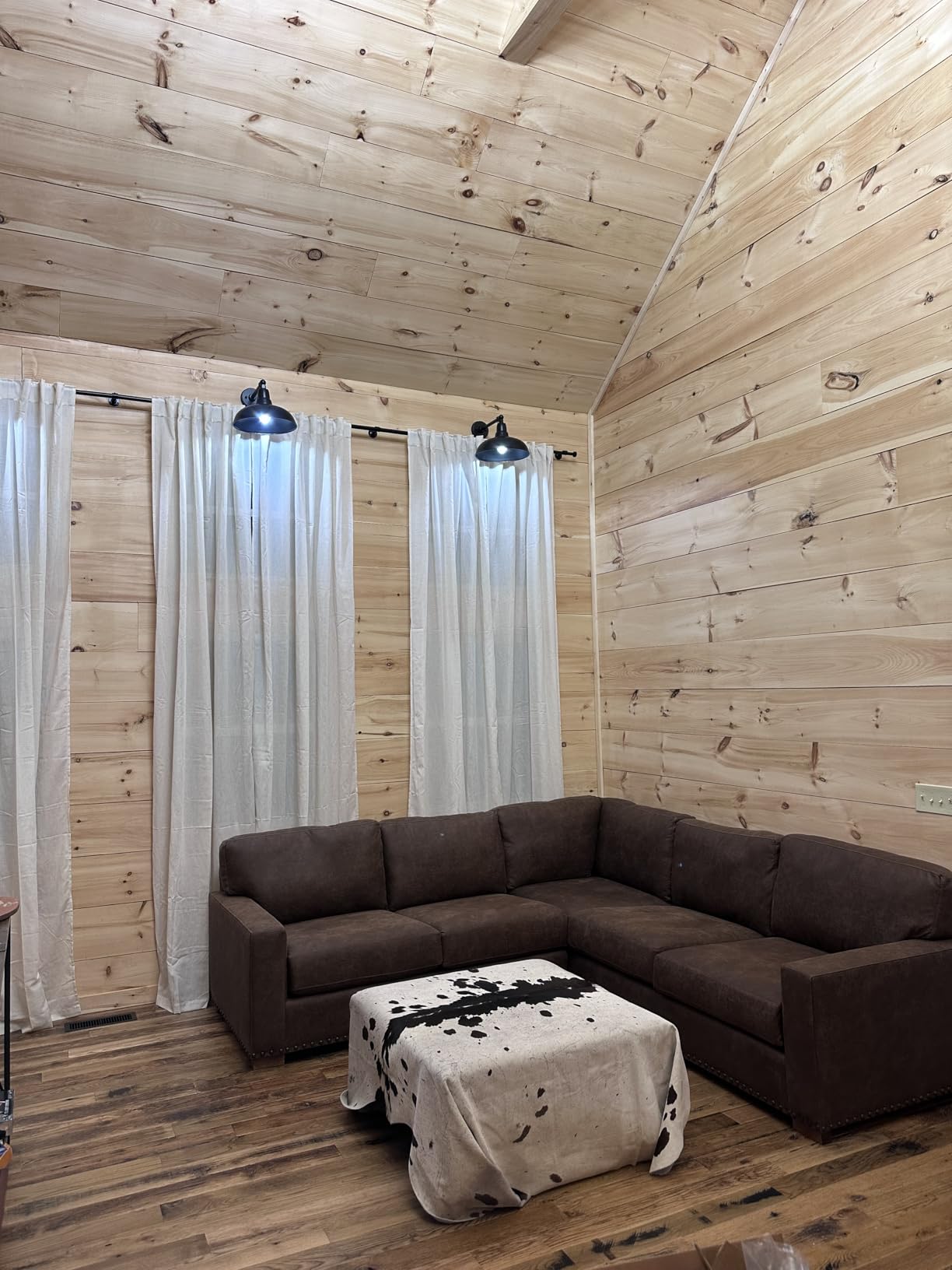 NICETOWN Natural Linen 144 inch Long Curtains for Bedroom, Rod Pocket & Back Tab Thick Flax Privacy Semi Sheer Window Treatments with Light Filter for Living Room, W55 x L144, 2 Panels customer photo 1