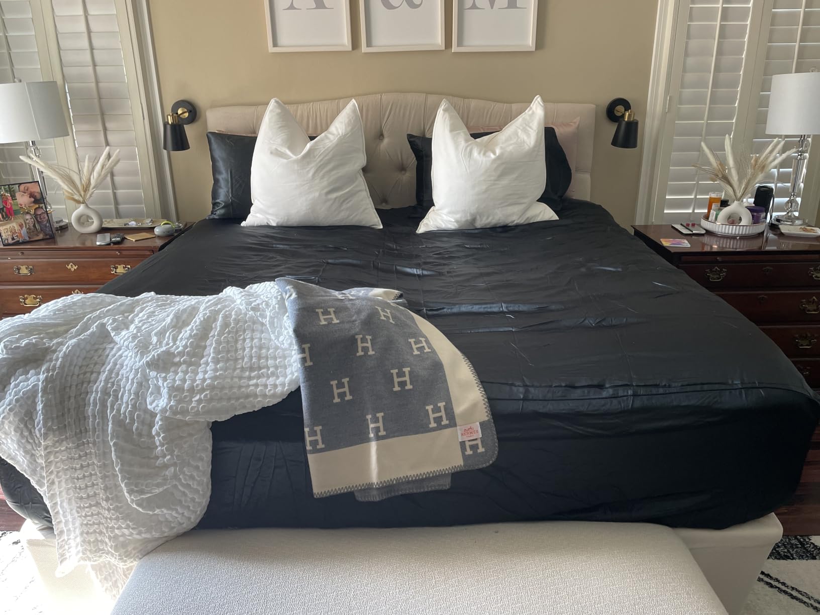 THXSILK 6A+ Top Grade 100% Pure Mulberry Silk Queen Fitted Sheet 3Pcs Set Bed Sheets Luxury Bedding (1 Fitted Sheet with 2 Pillowcases, Pearl White) customer photo 2