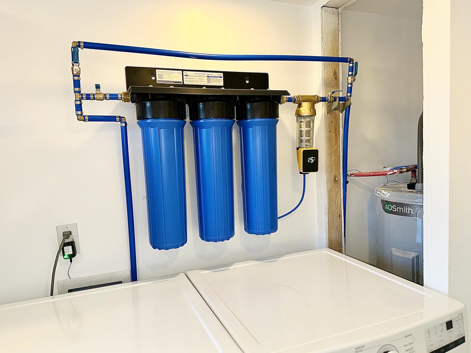 iSpring Iron, Hydrogen Sulfide, Manganese Whole House Water Filter System, Also Reduces Sediments, Lead, Chlorine, Chloramine, Mercury, WGB32B-MKS 3-Stage Whole House Water Filtration System customer photo 1