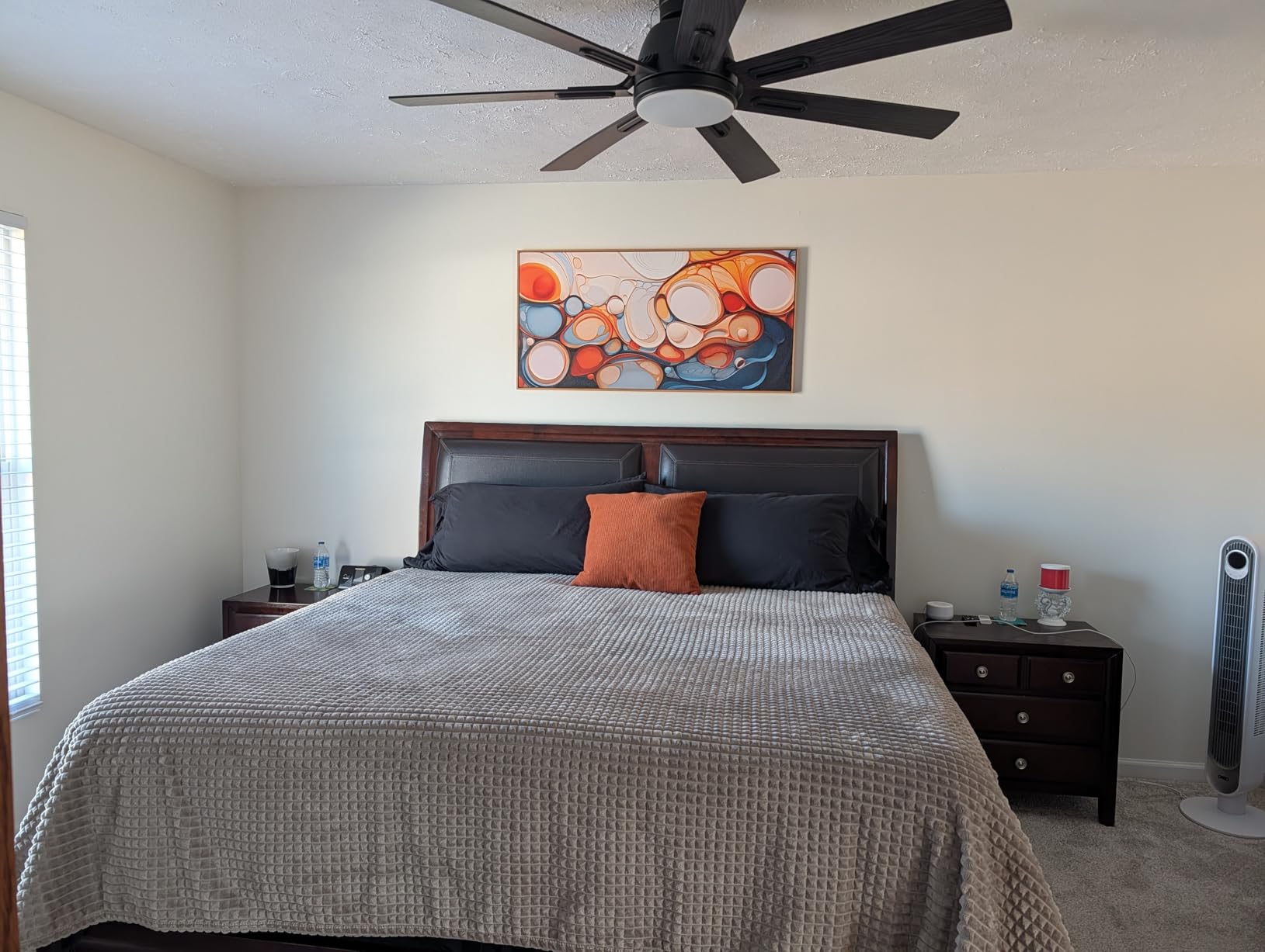 Large Abstract Wall Art: Framed Canvas for Living Room - Colorful Modern Aesthetic Bedroom Decor Above Bed, Office Artwork 2958IN Wood Frame customer photo 1