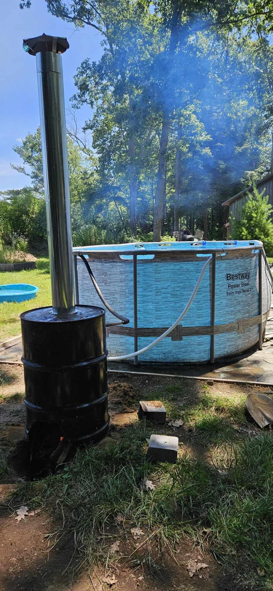 Stainless Steel Heating Coil Heat Exchanger Food Grade Coil Heater for Outdoor Wood Fire Heated Hot Dutch Bath Tub customer photo 1