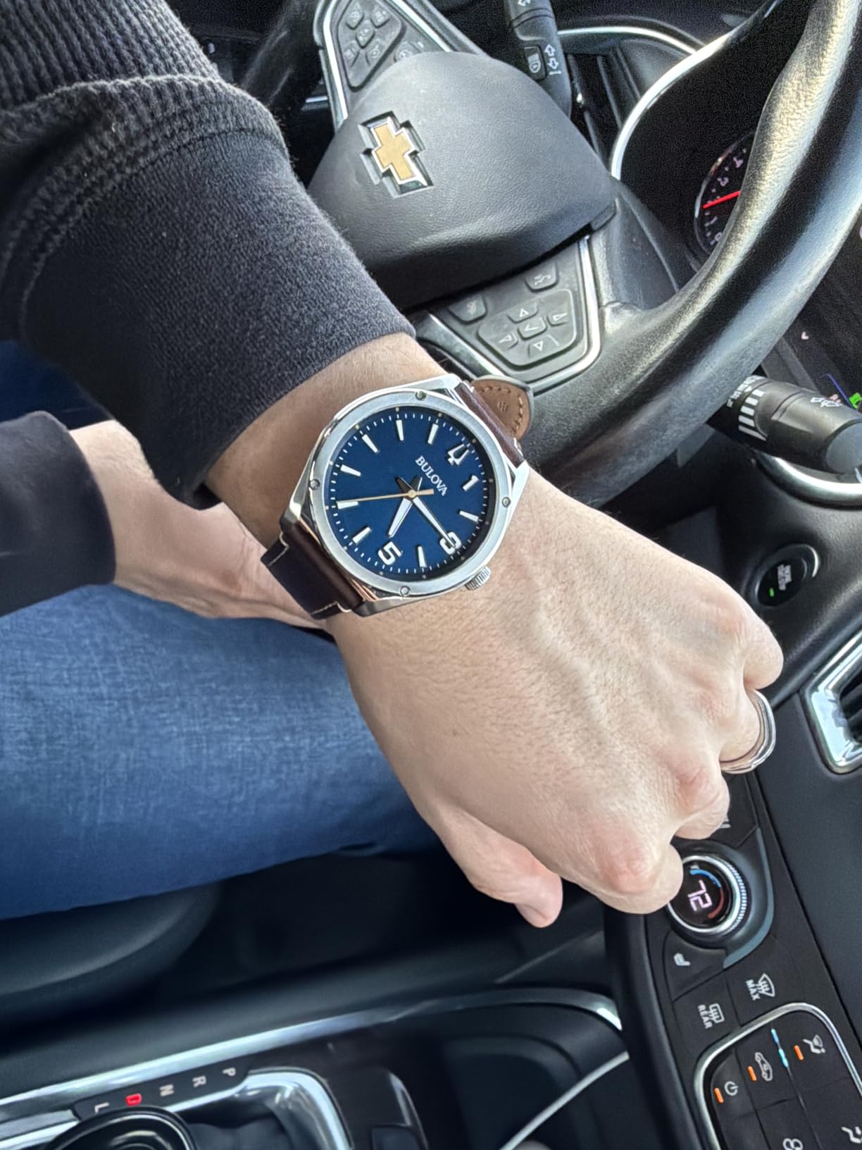 Bulova Marc Anthony Sport Strap Quartz Watch, Stainless Steel, Sapphire Crystal customer photo 1