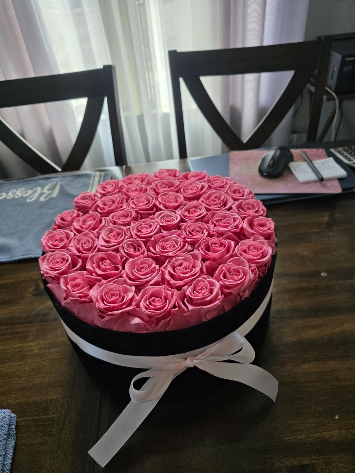 40 Pieces Preserved Roses in Suede Box, Flowers for Mothers Day, Preserved Flowers Gift for Women, Red customer photo 1
