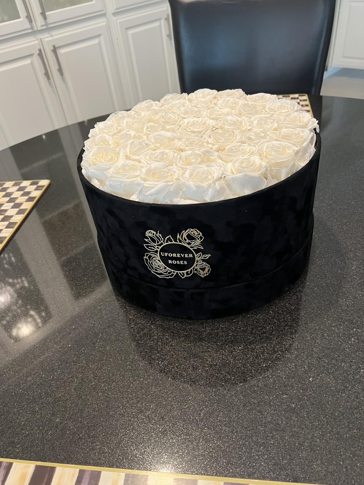40 Pieces Preserved Roses in Suede Box, Flowers for Mothers Day, Preserved Flowers Gift for Women, Red customer photo 2