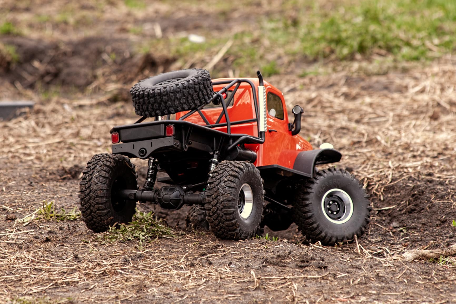 1.9 RC Rock Crawler Tires OD 115mm 1/10 Soft Rubber Mud Slingers Tyres With Foam Insert For 1:10 Crawler Car Traxxas TRX4 Axial SCX10 II RC4WD D90 TF2 Tamiya CC01 Gen8 Beadlock Wheels 4PCS customer photo 2