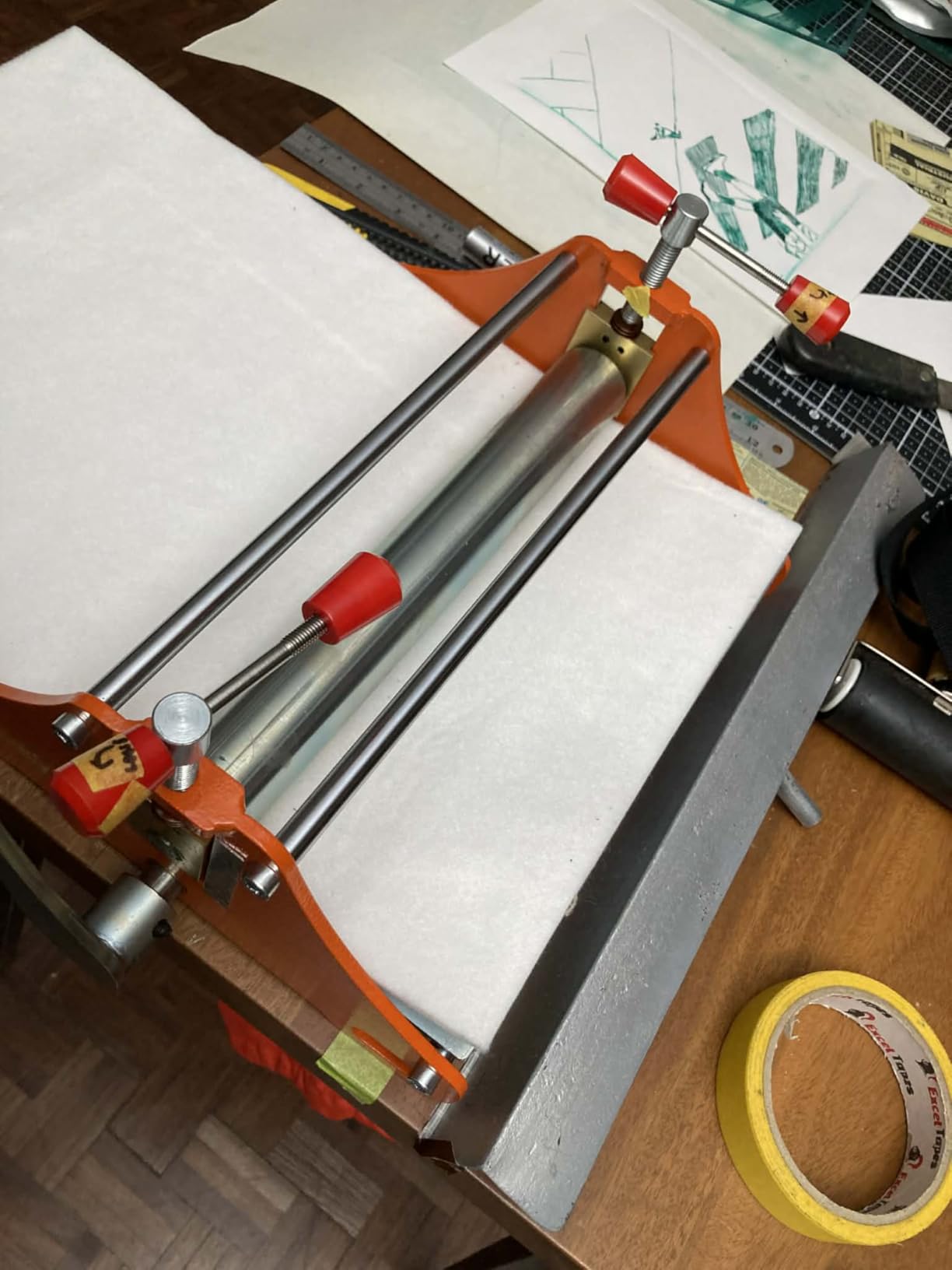 Printing Press, Basic Etching Machine, Letterpress Machine, All Metal Structure, Durable Professional Printing Machine for Monochrome Printing and Etching customer photo 1