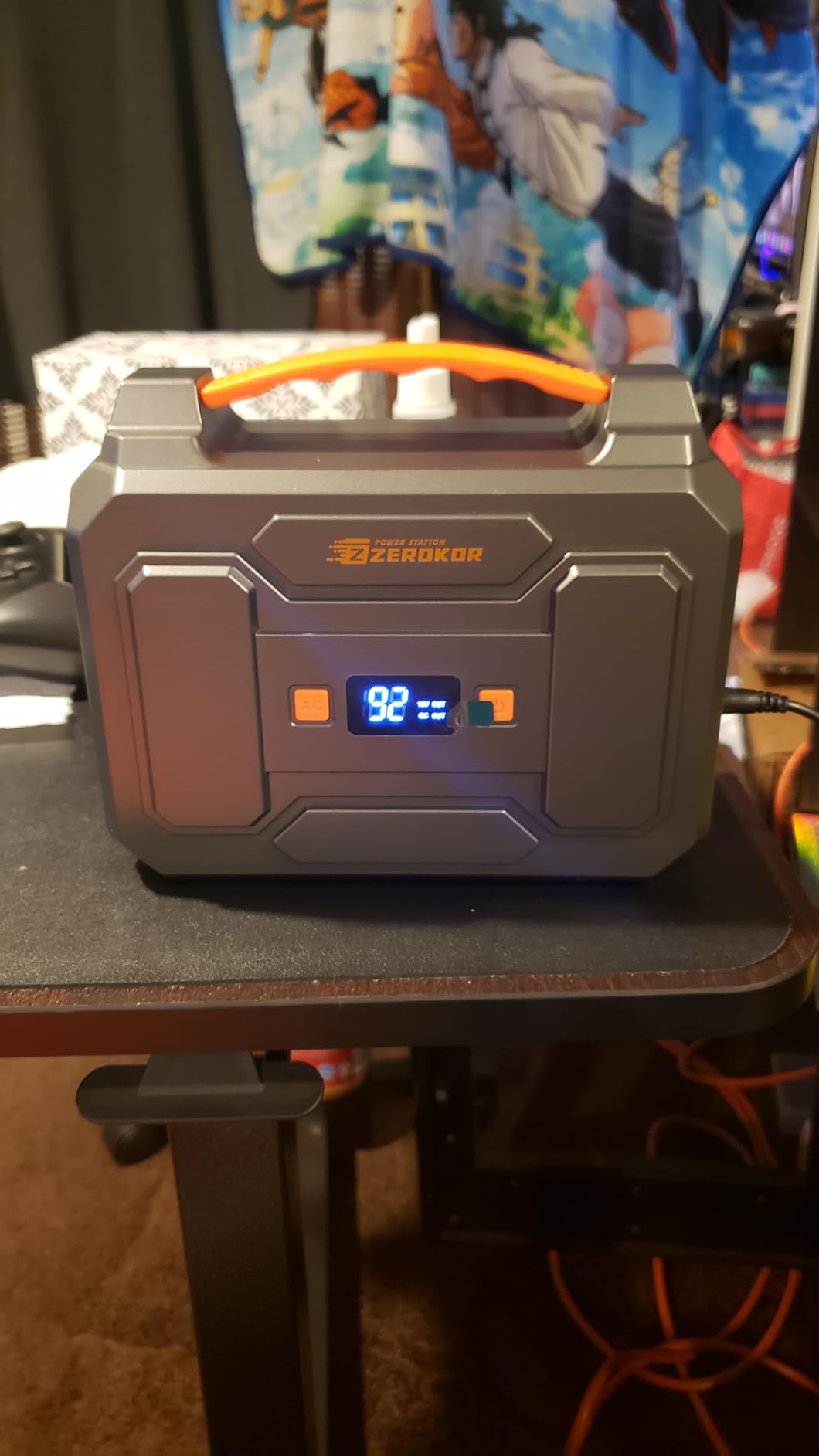 Portable Power Station with Foldable 40W Solar Panel, 100W Solar Powered Generator 146Wh customer photo 1