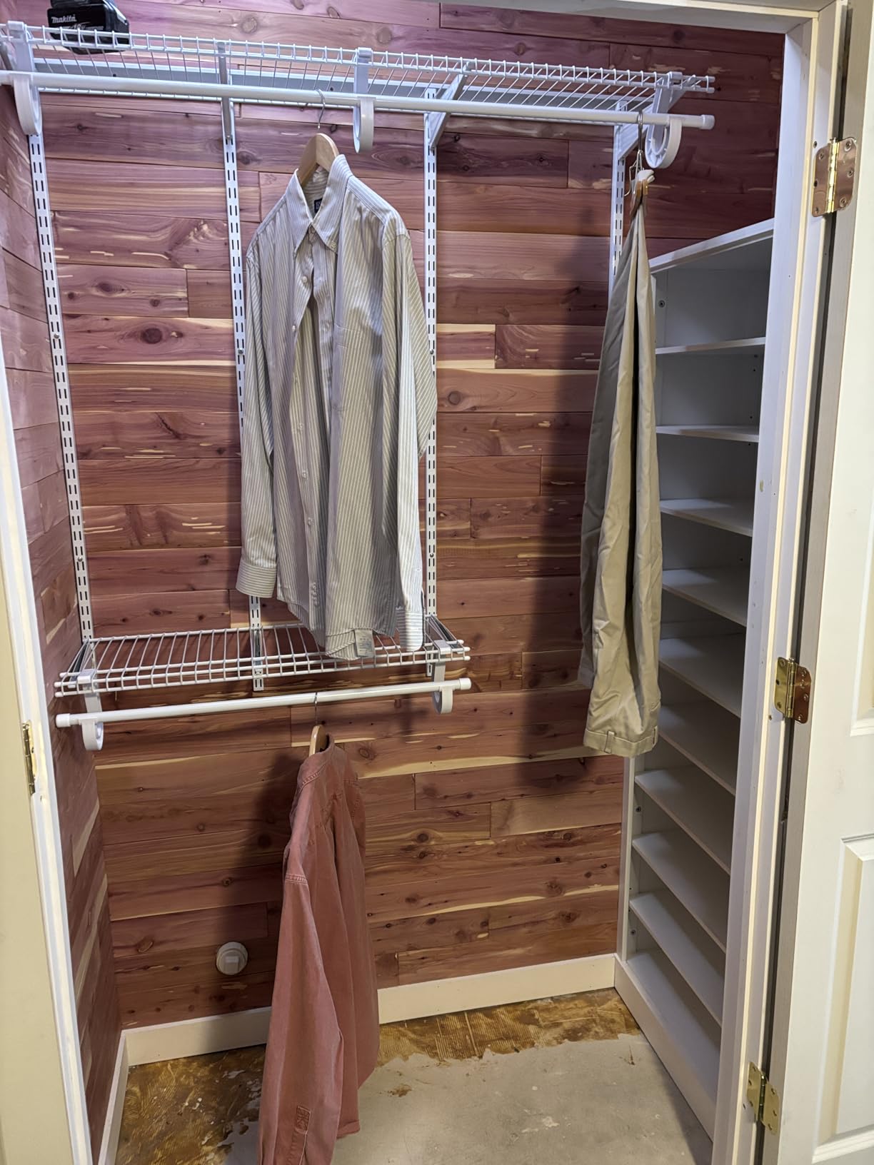 4-6 Ft Closet Organizer System, Adjustable Metal Wire White Closet System, Expandable Walk in Closet Organizers and Storage System, Closet Shelves with Hanging Rods customer photo 1