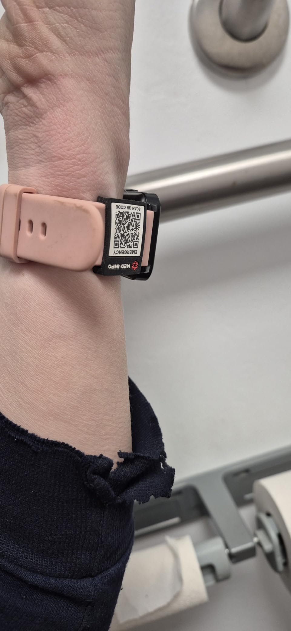 MYLUCKYTAG QR Code Medical ID Tag - Medical ID Bracelet Sleeve - Fits for Apple Watch Medical ID Band or Fitbit Medical ID Band - Medical Alert - Free Online Emergency Medical Profile customer photo 1