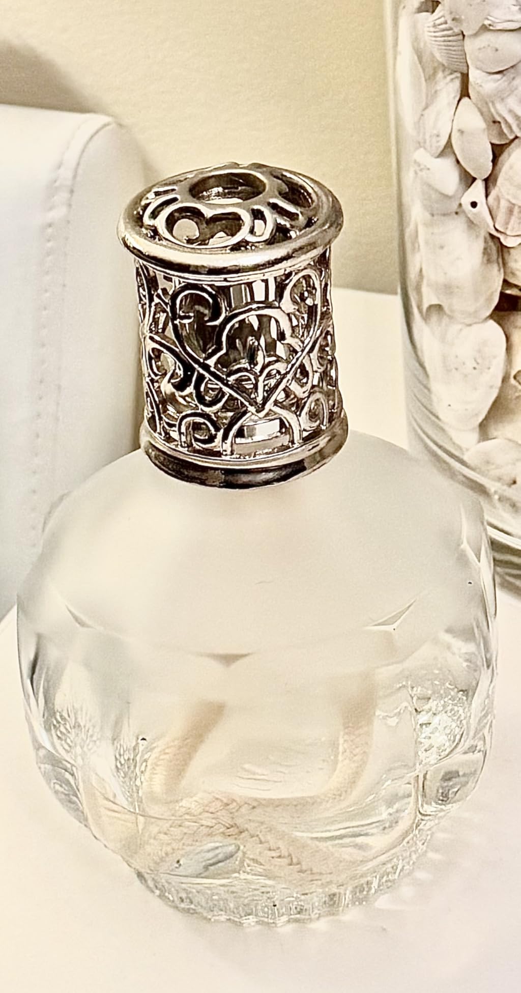 Lampe Berger Fragrance Lamp Diffuser - Model Molecule - Air Freshener - 7.3 inches (White) Catalytic Odor Eliminator for Home, Kitchen, Bathroom - Luxury Scented Oils not Included customer photo 2
