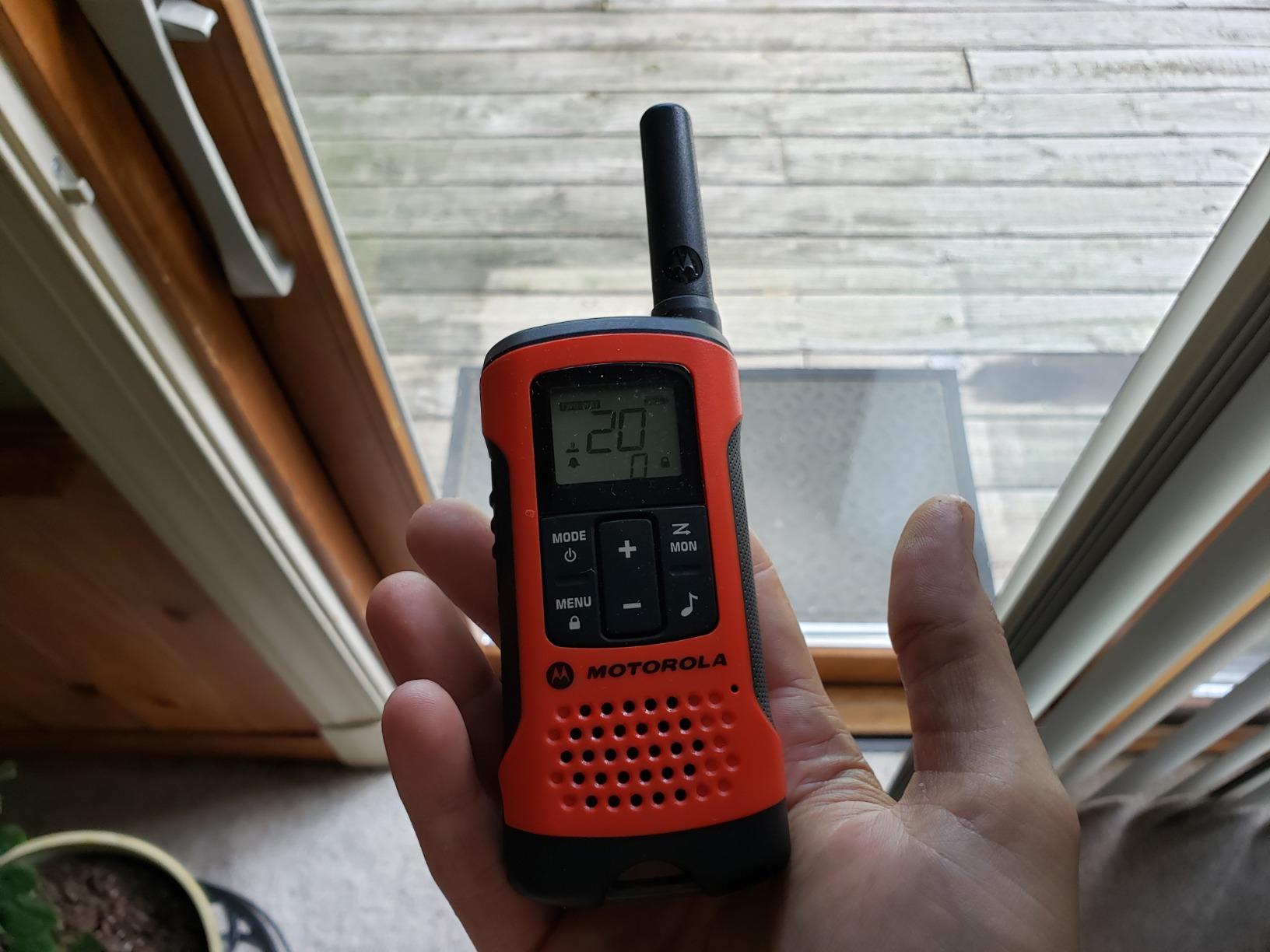 Motorola Talkabout T275 Two-Way Radios (2-Pack) - 25 Mile Range, Rechargeable, NOAA Weather Alerts, VOX, Earpieces & Case - Survival Ready for Bug Out Bags customer photo 1