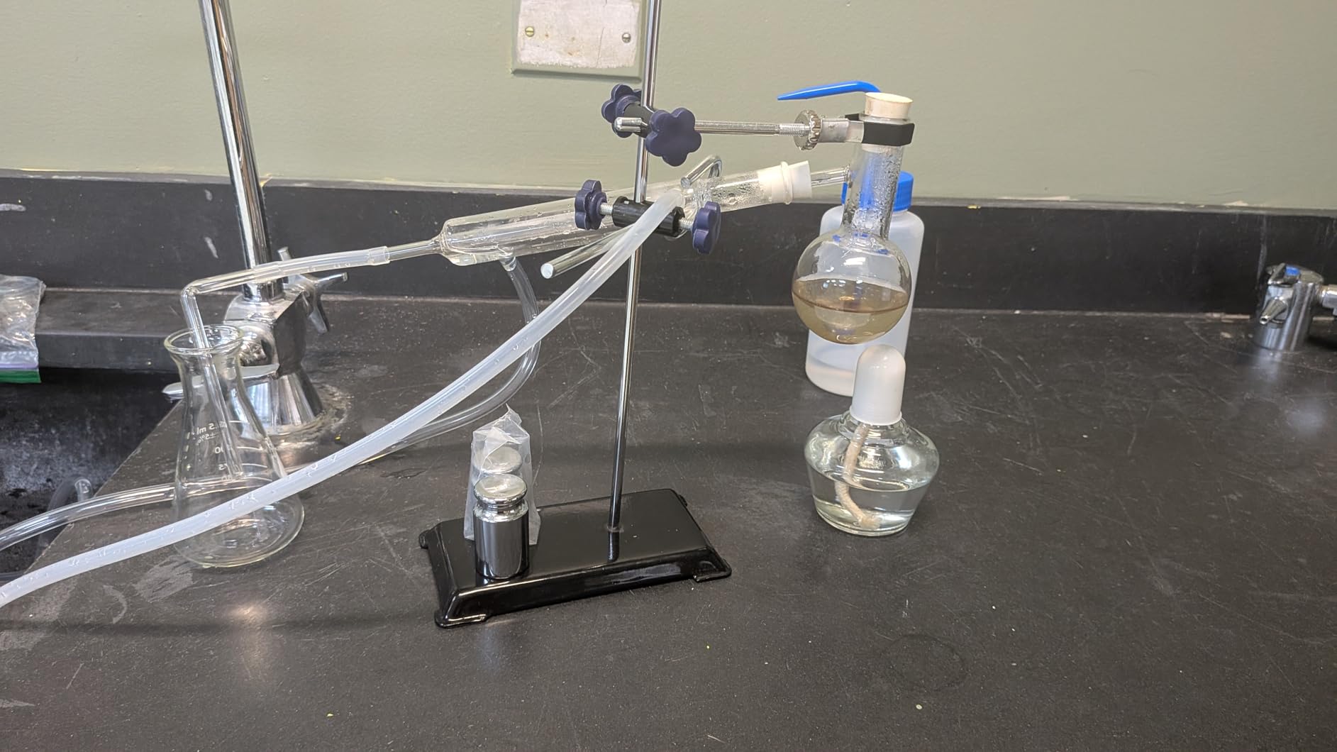QWORK 12 Pieces 100 ML Home Distillation Apparatus Set - to Making Essential Oil, Chemistry Glass Distilling, Lab Glassware Kit customer photo 1