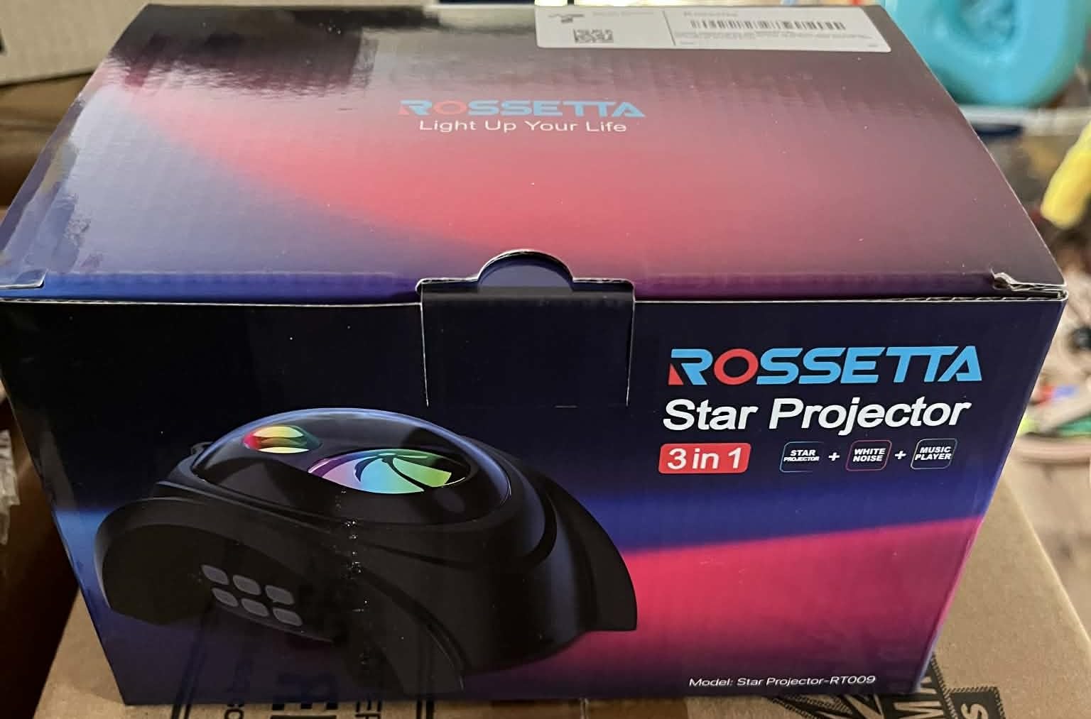 Rossetta Dual Lens Galaxy Projector, Star Projector for Bedroom with 58 Light Effects, Night Light Projector with White Noise & Bluetooth Speaker, Remote Timer, Room Decor Gift for Kids Adults Teens customer photo 2