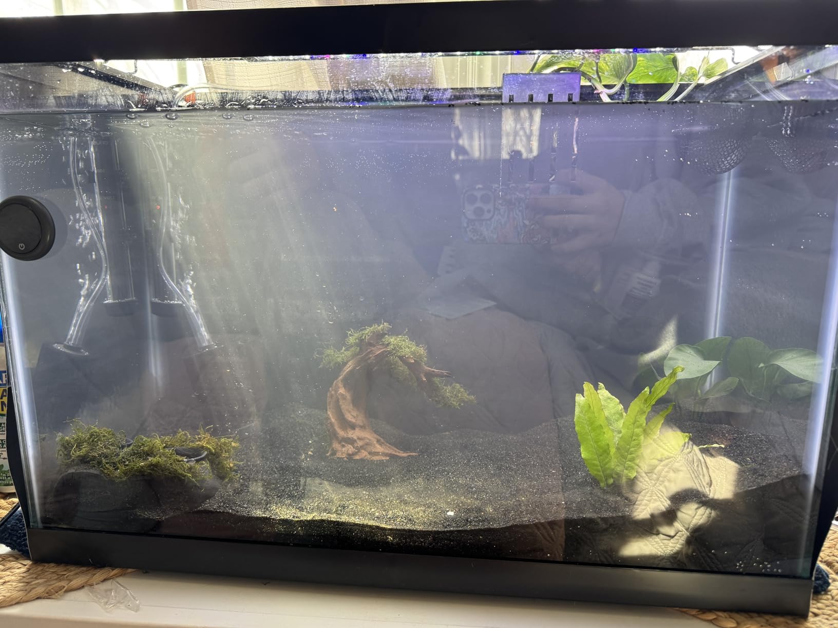 FZONE Driftwood for Aquarium Resin Model pH Neutral Aquarium Rocks for Aquascaping,Hardscape customer photo 1