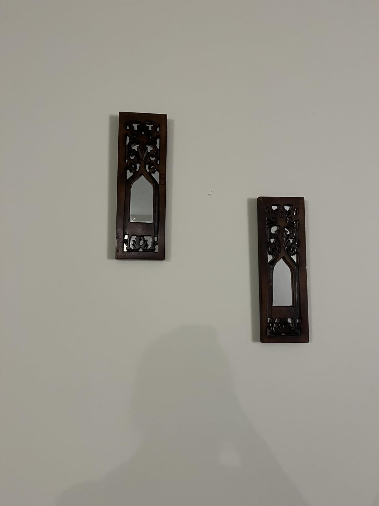 The Wooden Town Kashmiri Wall Décor - Set of 4 (16x16 Inch) | Handcrafted Wooden Wall Panels & Hanging Plaques for Living Room, Home & Office | Burnt Finish Decorative Art for Walls customer photo 2